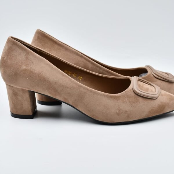 Ballerines à talon beige