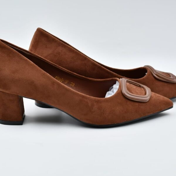 Ballerines à talon marron